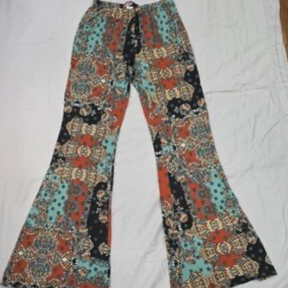 50%off w❤️ Hippie Flare Pants XL bohemian tall girl friendly 35” inseam